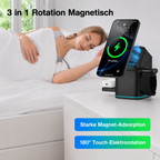 PrimeCube™ 3-in-1 Magnetische Wireless Ladestation mit 180° Rotation