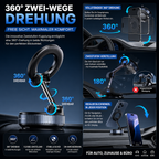 PrimeMount Pro™ Magnetischer Handyhalter mit Vakuumsaugnapf
