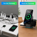 PrimeCube™ 3-in-1 Magnetische Wireless Ladestation mit 180° Rotation