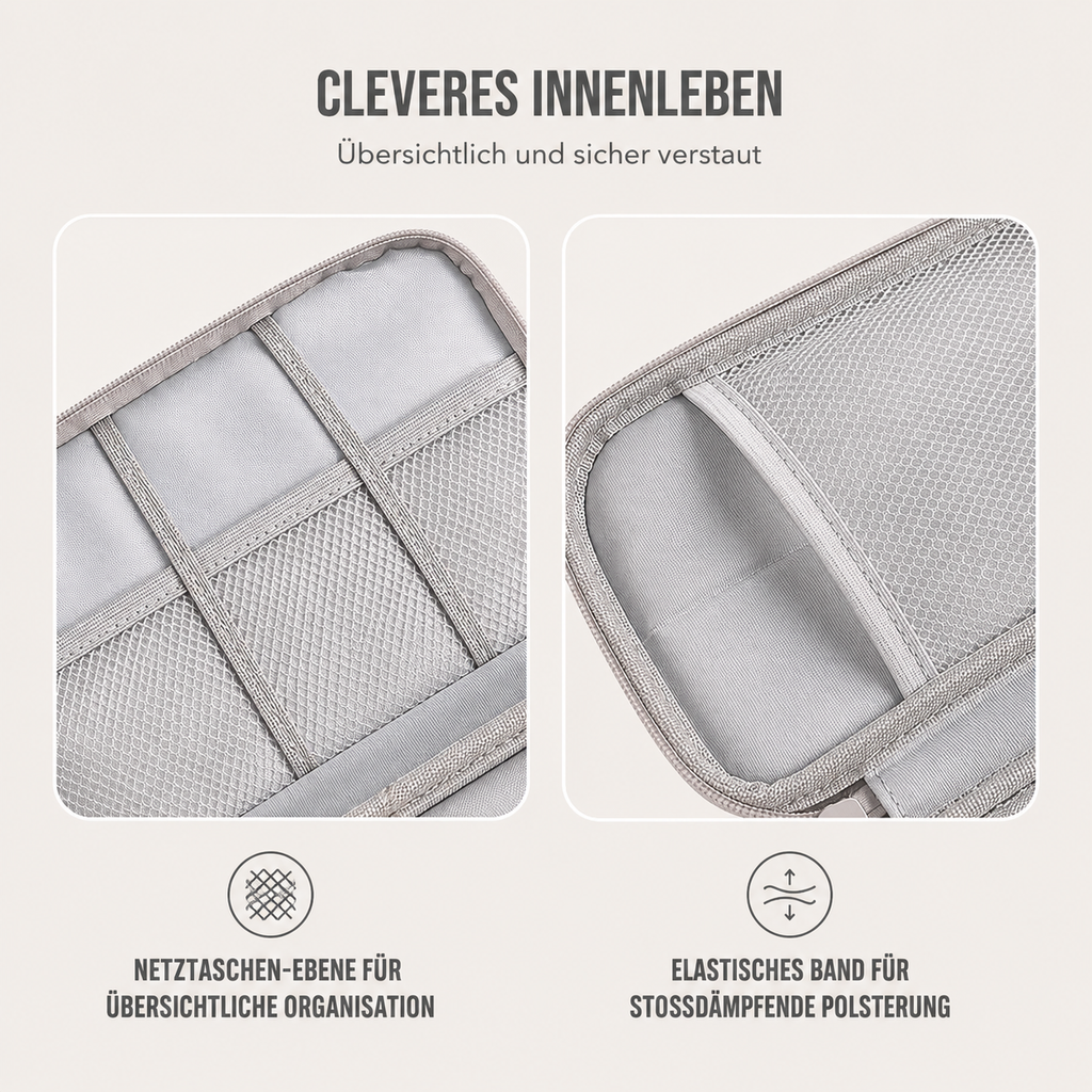 PrimeCarry™ Kabel Organizer Tasche für Reise & Technikzubehör