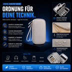 PrimeCarry™ Kabel Organizer Tasche für Reise & Technikzubehör