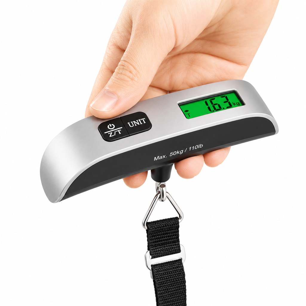 PrimeScale™ Digitale Kofferwaage mit LCD-Display bis 50 kg