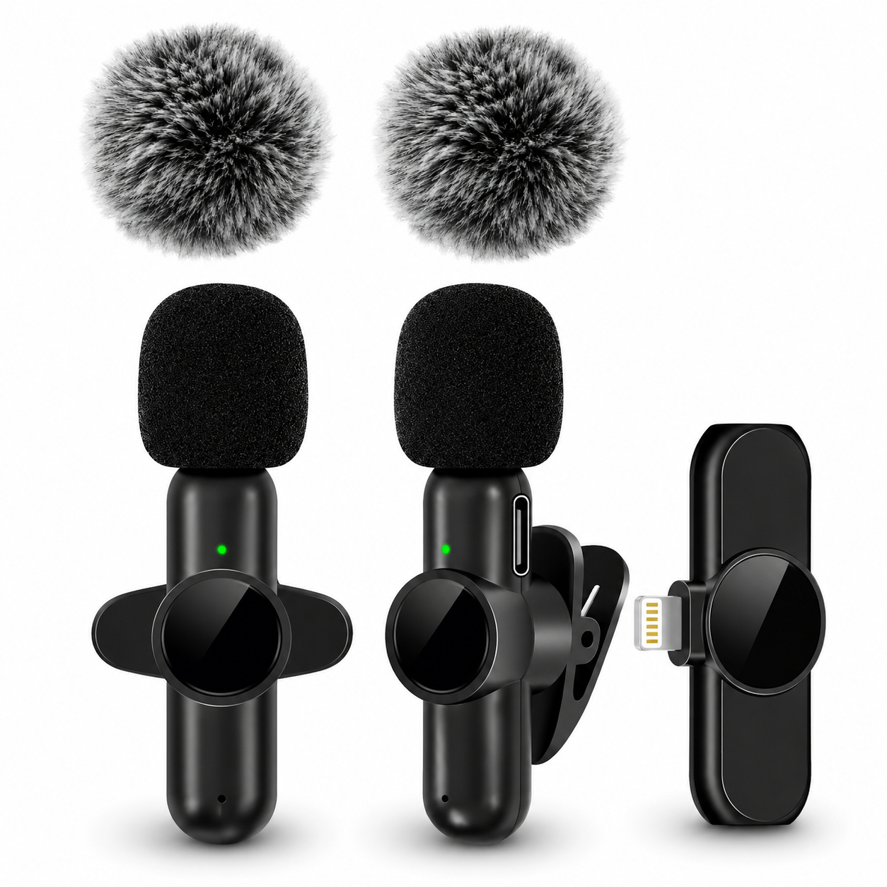 PrimeMic Air™ Kabelloses Lavalier Mikrofon für Smartphone & Tablet