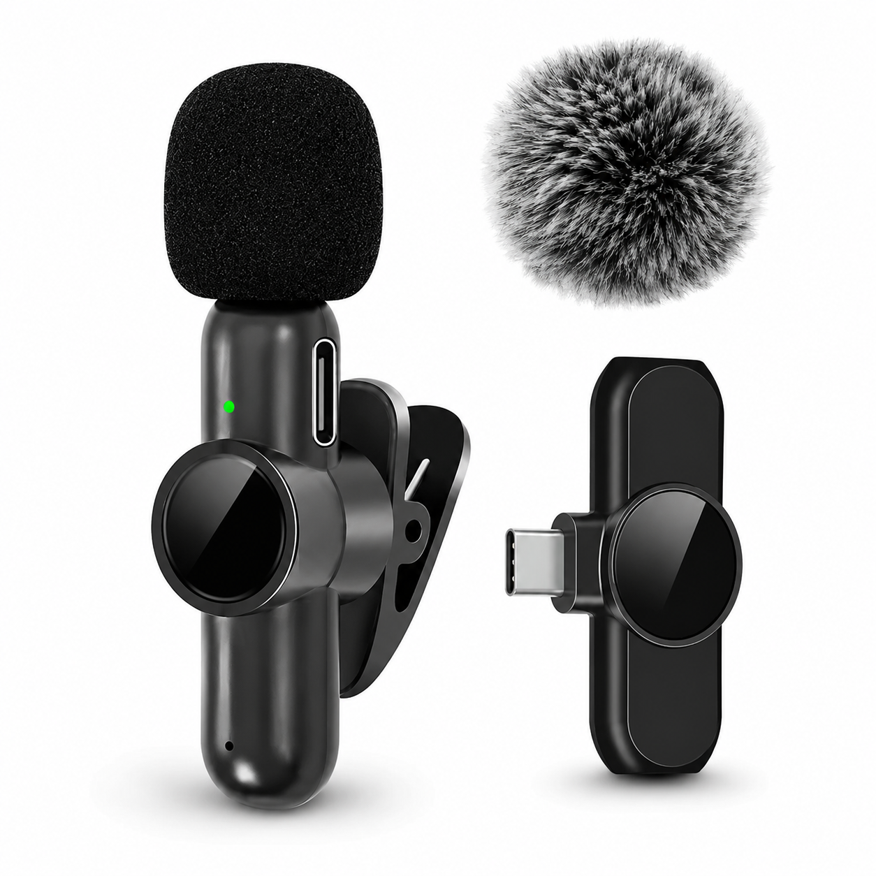 PrimeMic Air™ Kabelloses Lavalier Mikrofon für Smartphone & Tablet