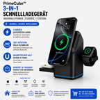 PrimeCube™ 3-in-1 Magnetische Wireless Ladestation mit 180° Rotation