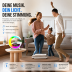 PrimeGlow™ Wireless Charger mit Nachtlicht & Wecker