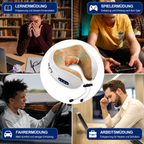 PrimeRelax™ Nackenmassagekissen mit Wärmefunktion & Akkubetrieb