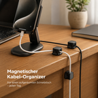 PrimeClip™ Kabelhalter Selbstklebend für Schreibtisch & Zuhause