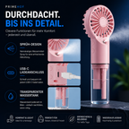 PrimeBreeze™ Tragbarer USB Handventilator mit Wasserkühlung