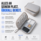 PrimeCarry™ Kabel Organizer Tasche für Reise & Technikzubehör