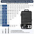 PrimeFix Pro™ 115 Präzisions-Schraubendreher Set für Elektronik