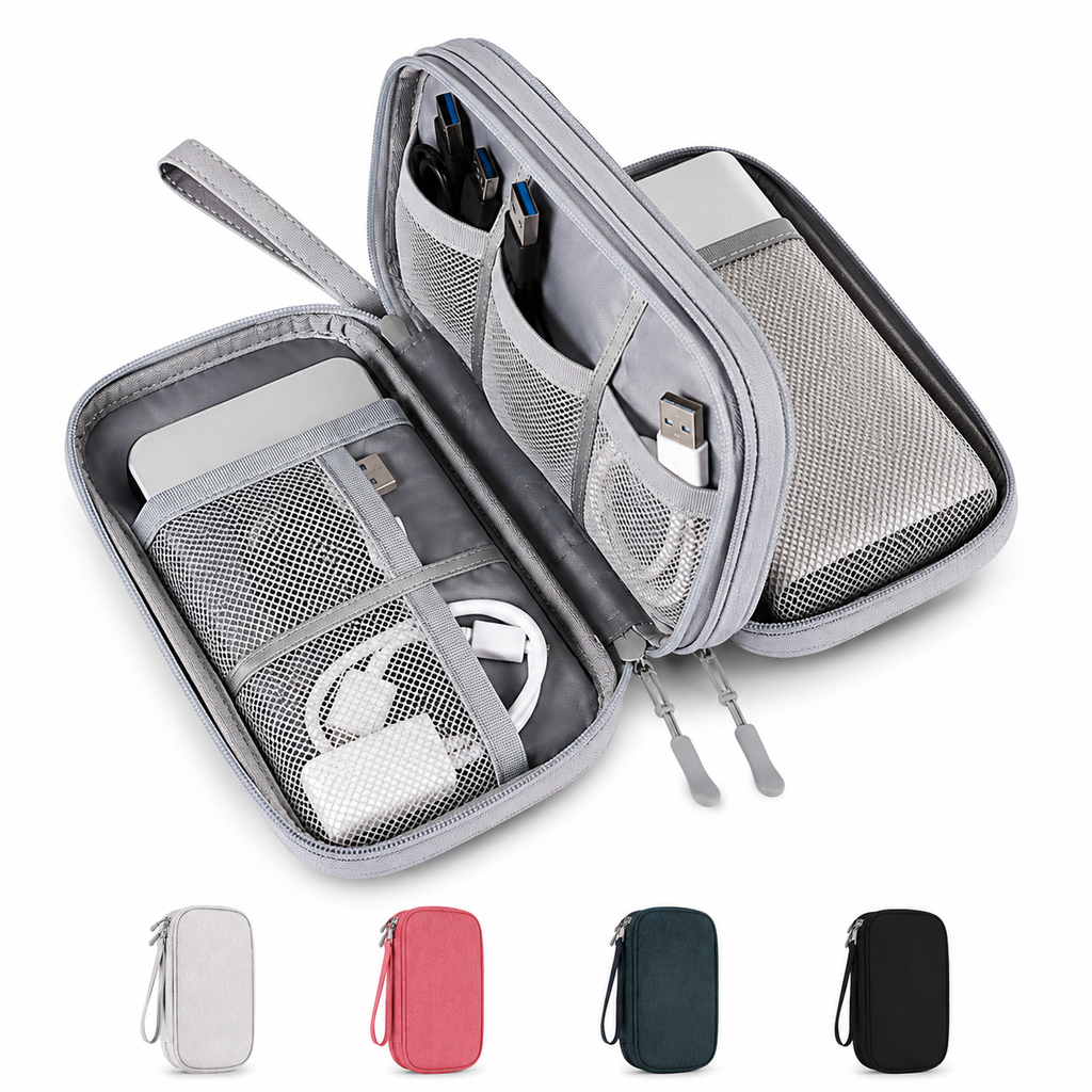 PrimeCarry™ Kabel Organizer Tasche für Reise & Technikzubehör