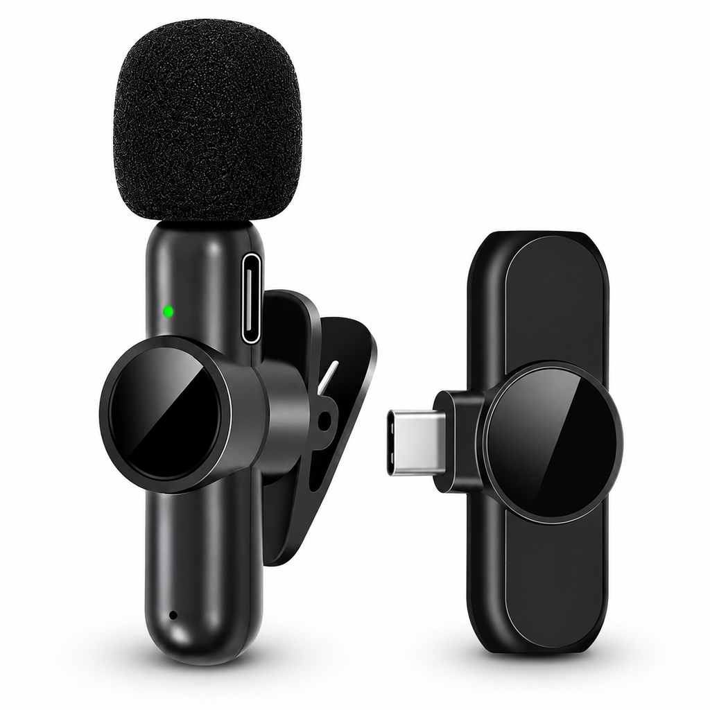 PrimeMic Air™ Kabelloses Lavalier Mikrofon für Smartphone & Tablet