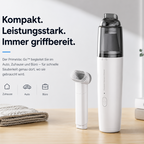 PrimeVac Go™ Mini Akku-Handstaubsauger für Auto & Zuhause