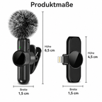 PrimeMic Air™ Kabelloses Lavalier Mikrofon für Smartphone & Tablet