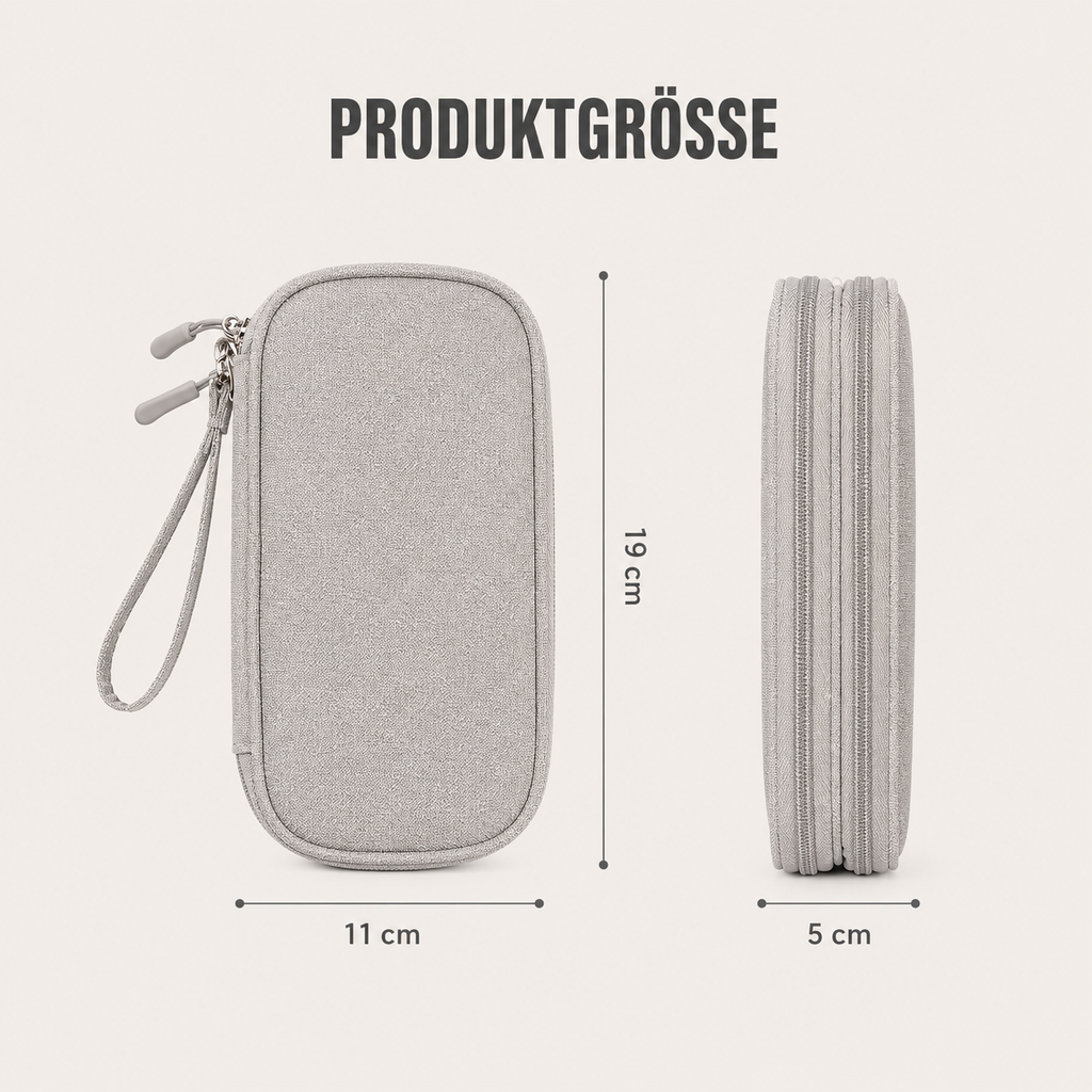 PrimeCarry™ Kabel Organizer Tasche für Reise & Technikzubehör
