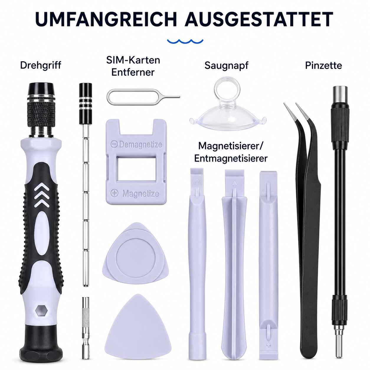 PrimeFix Pro™ 115 Präzisions-Schraubendreher Set für Elektronik