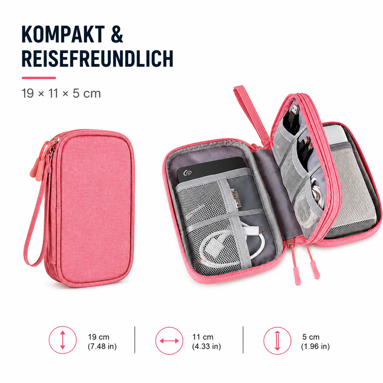 PrimeCarry™ Kabel Organizer Tasche für Reise & Technikzubehör