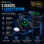 PrimeCube™ 3-in-1 Magnetische Wireless Ladestation mit 180° Rotation