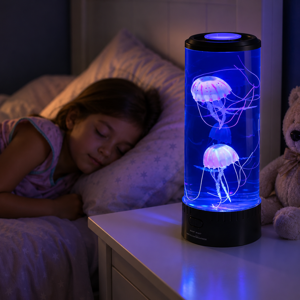 PrimeAqua™ LED Quallenlampe mit 7 Farbmodi & USB-Betrieb