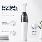 PrimeVac Go™ Mini Akku-Handstaubsauger für Auto & Zuhause