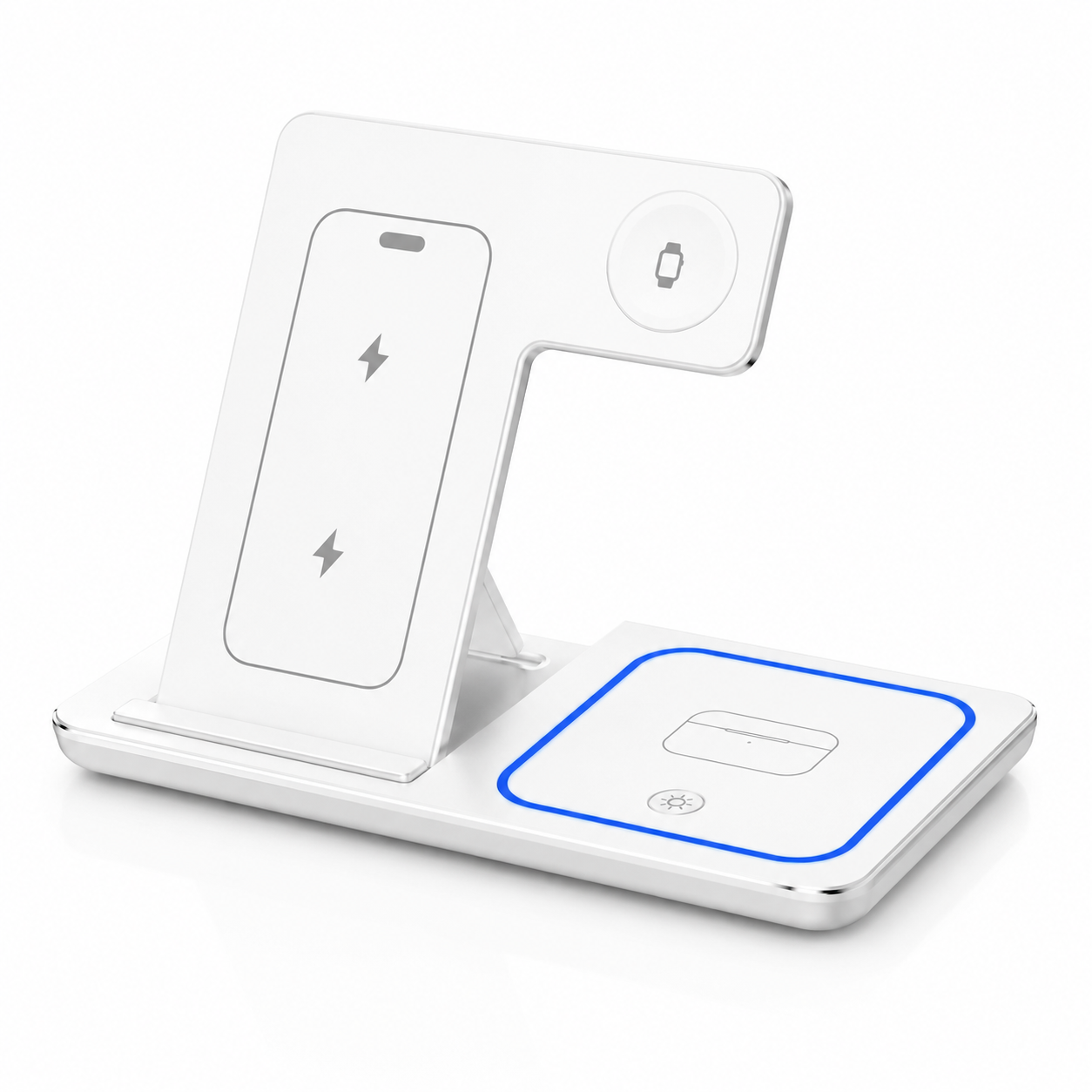 PrimeDock™ 3-in-1 Wireless Ladestation für Smartphone, Smartwatch & Kopfhörer