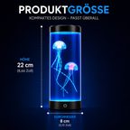 PrimeAqua™ LED Quallenlampe mit 7 Farbmodi & USB-Betrieb