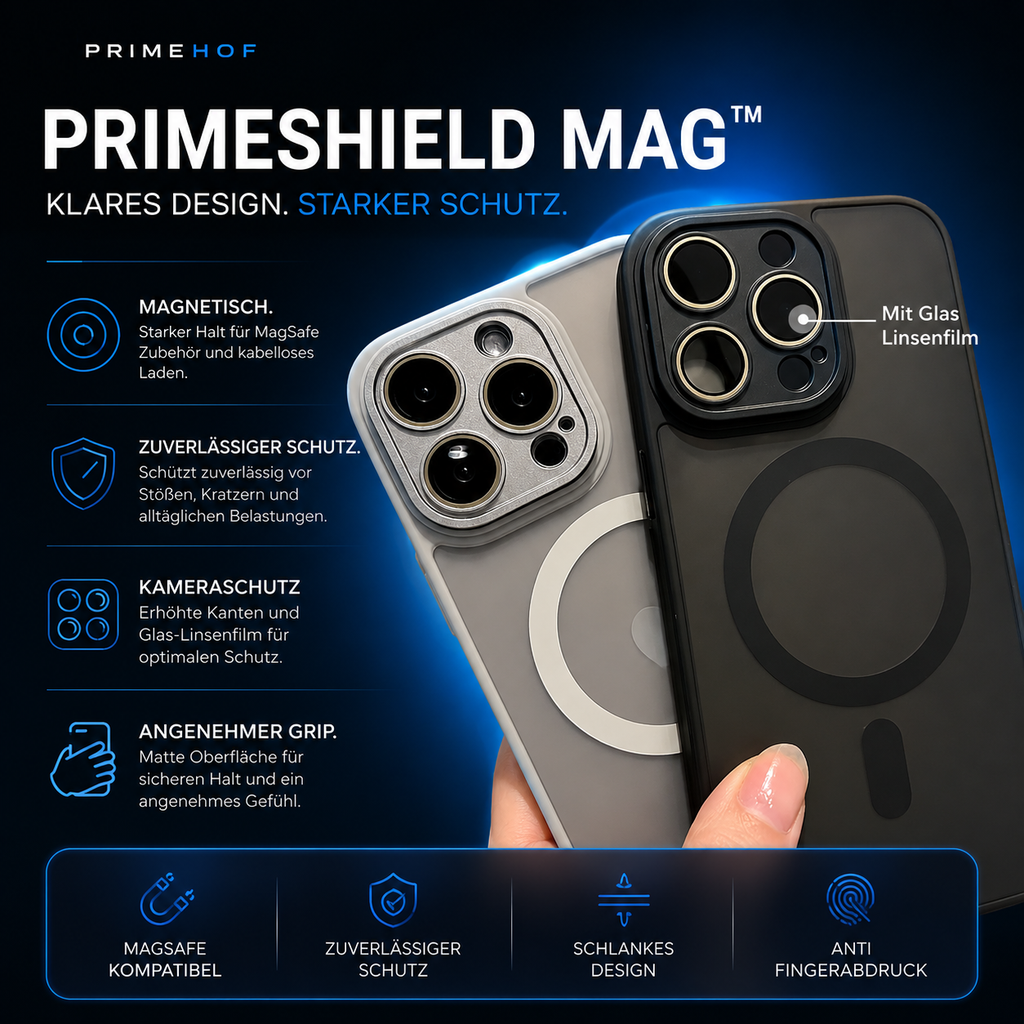 PrimeShield Mag™ Magnetische Schutzhülle für iPhone