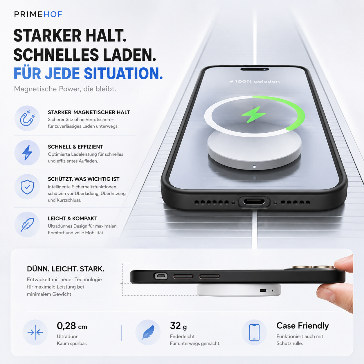 PrimeShield Mag™ Magnetische Schutzhülle für iPhone