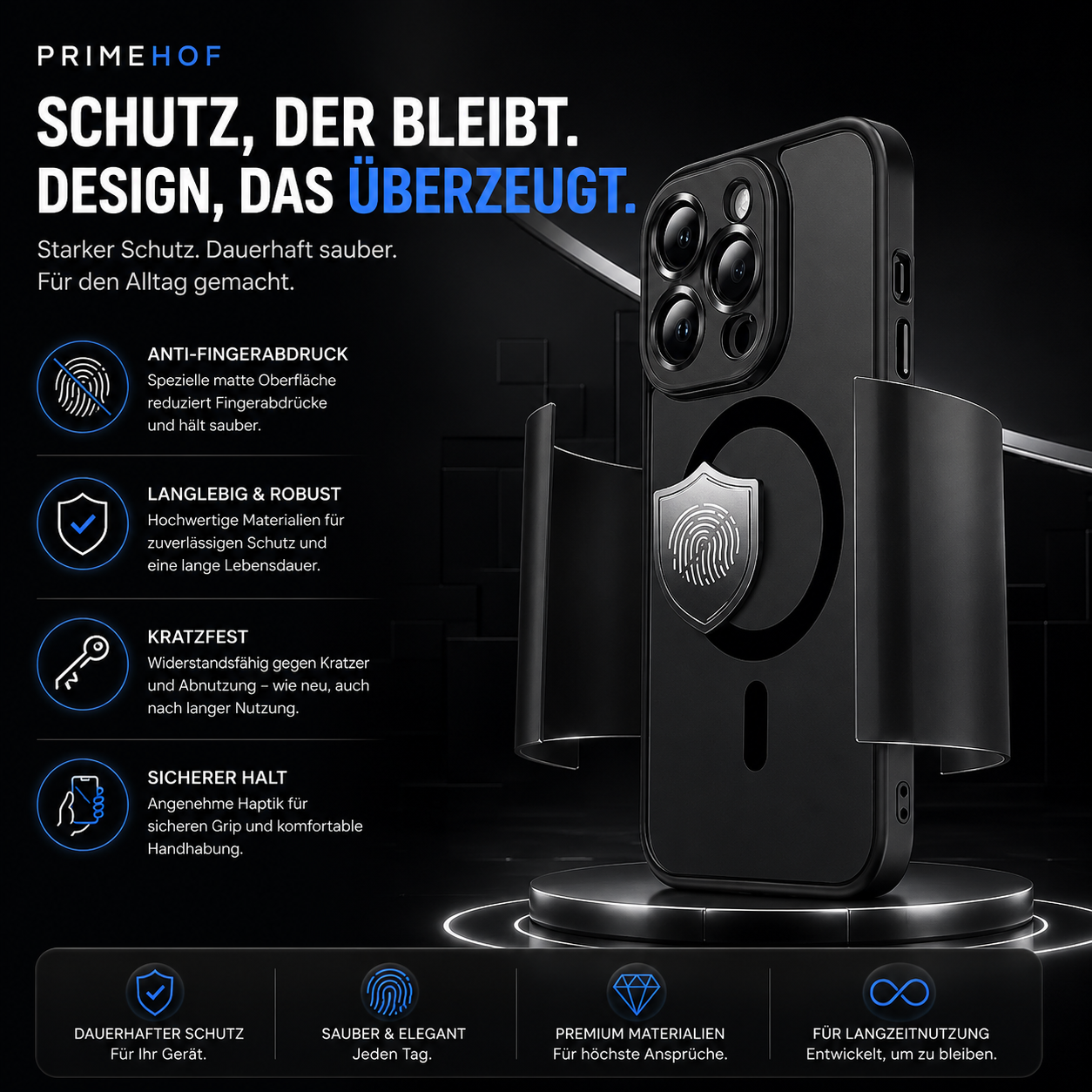PrimeShield Mag™ Magnetische Schutzhülle für iPhone